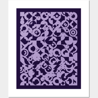 Electronic Musician Synthesizer Pattern Purple Posters and Art